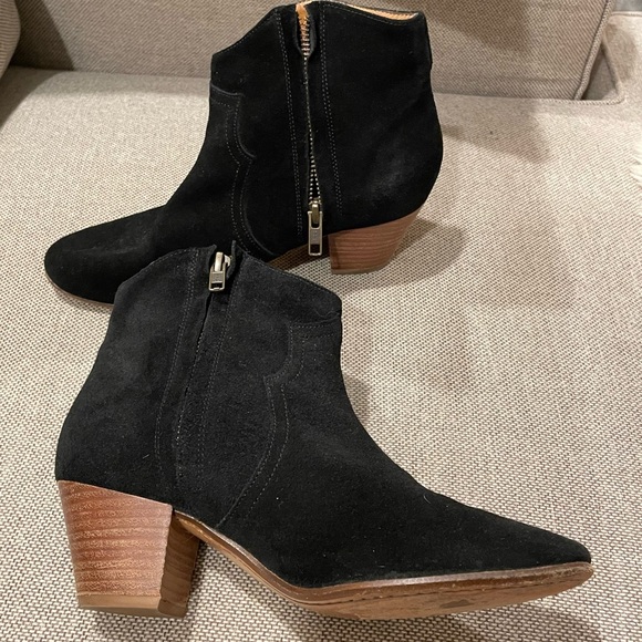 NWOT Isabel Marant Etoile Black Decker Western Ankle Boot - size US 7 / EU 37 - Picture 4 of 8